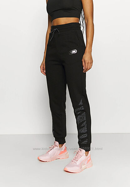 Штаны брюки спортивные джоггеры Puma Rebel High Waist Women Pants Чёрный