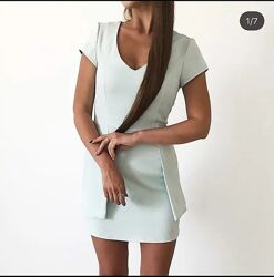 Акция  оригинальное платье мятного цвета 