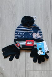 Disney Mickey шапки и перчатки для мальчика. Новый