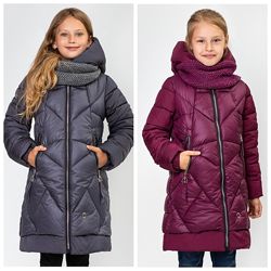 Зимние пальто куртки пуховик на девочек Размеры 122- 158