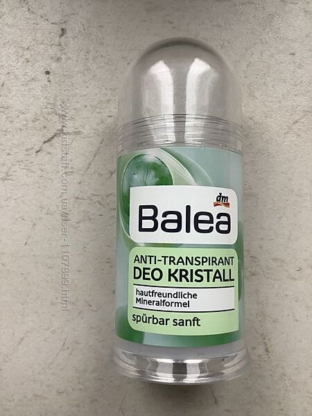 Минеральный дезодорант Balea. Стик, унисекс.