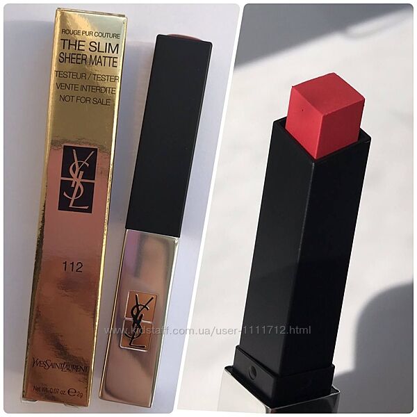 Yves Saint Laurent Rouge Pur Couture The Slim Sheer Matte-матовая помада 