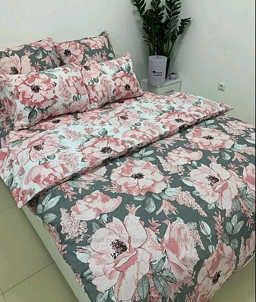 Большая простынь, полуторный пододеяльник, наволочки из бязи голд. Комплект