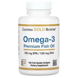 California Gold Nutrition, Omega-3 в наявності