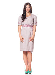 Плаття льон з вишивкою від S до XL
