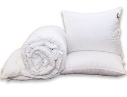 Одеяло, эко-пух, отдельно или с подушками, 1,5сп, 2сп, евро Eco-страйп