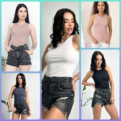 42-52р Майка жіноча рубчик Effy