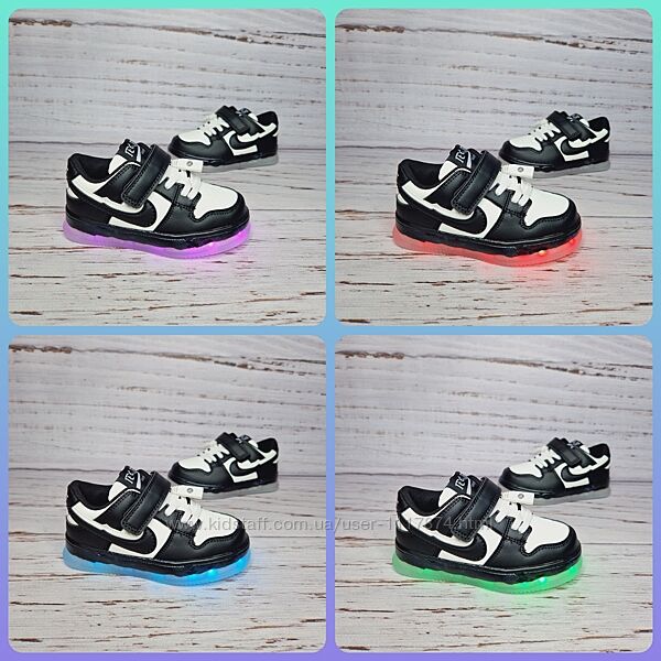 26-31р LED кросівки унісекс, 11 режимів Bessky BY3891-4B