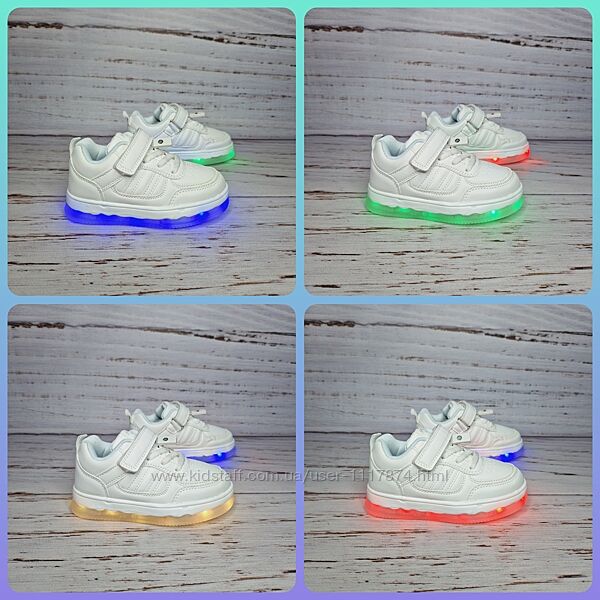 26-31р LED кросівки унісекс, 11 режимів Bessky BY3892-4B