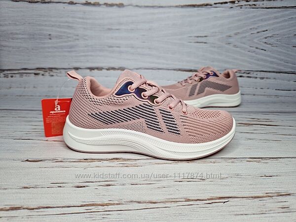 36-41р Текстильні кросівки для дівчат Apawwa Z319 pink