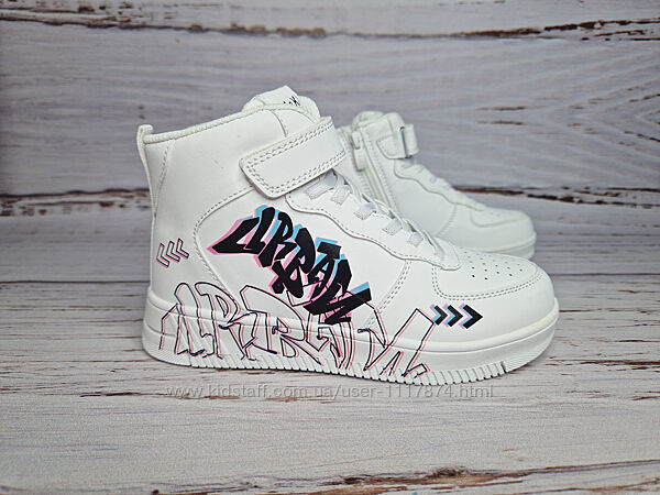 32-37р Демісезонні хайтопи для дівчат Bi&Ki 01340A