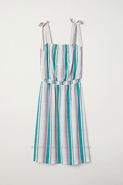 Сарафан с бретелями завязками