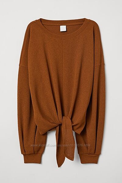 Блуза блузон блузка  с узлом / завязками