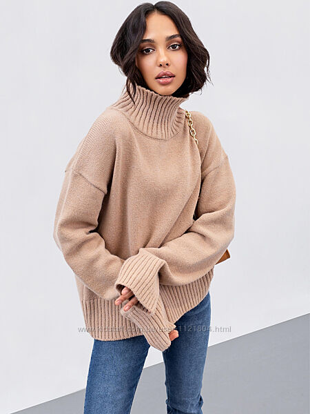 свитер оверсайз  бежевый