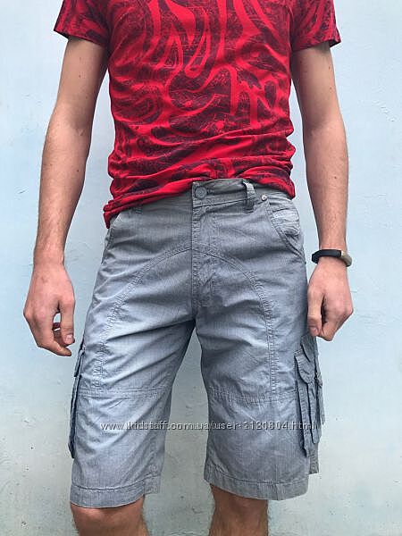 Бриджи шорты  LE GUTTI в  клетку серые