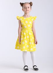 Платье лимонное в звезды