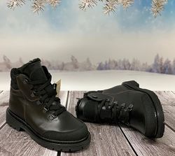 Берегиня зимние ботинки черные кожа мод. 2128 р. 32-39