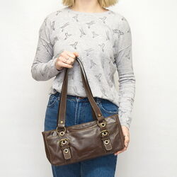 Сумка багет кожаная, Gerry Weber. Натуральная кожа.