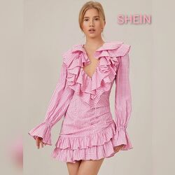 Ассиметричное платье Shein premium, размер Л/40/12  М/38/10