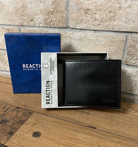 Шкіряний гаманець чоловічий/портмоне Kenneth Cole.