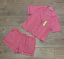 Піжама фланелєва сорочка з шортиками Primark р. 40/12/L - 42/14/XL