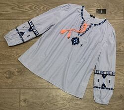 Вишита сорочка/блуза Papaya р. 18/46/3XL- підійде також на р. 16/44/2XL