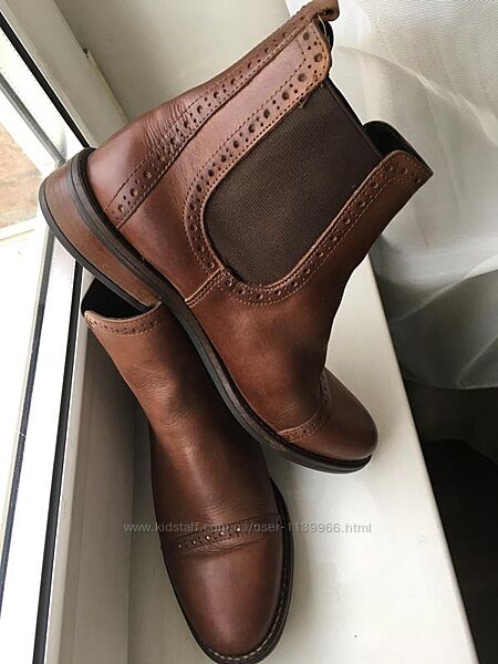 Кожаные коричневые ботинки челси 5th Avenue