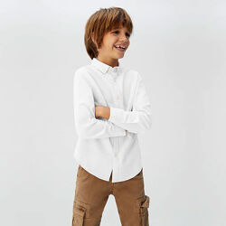 Белая рубашка оксфорд Mango для мальчиков