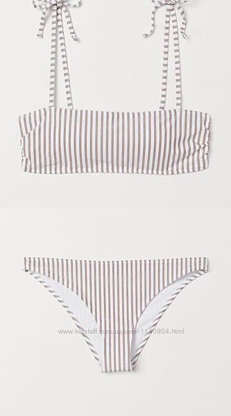 Роздільний купальник бандо бікіні H&M, EU 36-40
