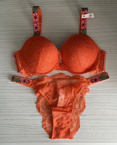 Комплект білизни victorias secret бюст 34b 75b,36b 80b, трусики s, m
