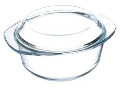 Жаропрочная термостойкая посуда кастрюля 2. 5 литра 2, 4литра стекло 
