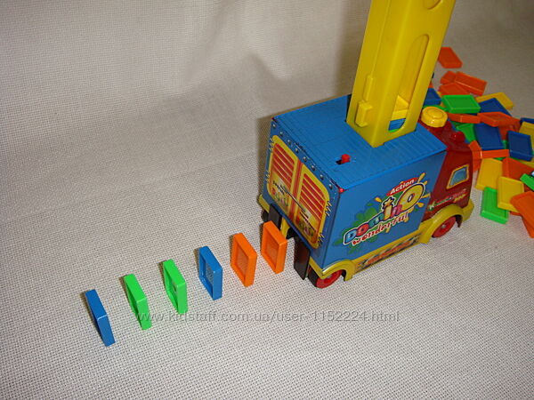 Детская игра Падающее Домино Машинка для расстановки плашек