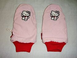 Детские варежки Hello Kitty на девочку 8-13