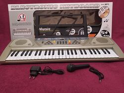 Детский орган синтезатор пианино MQ 806 54 клавиш USB МP3  микрофон