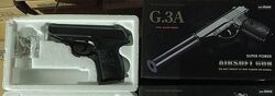 Игрушечный страйкбольный пистолет Galaxy G.3A Walther PPS Вальтер ППС