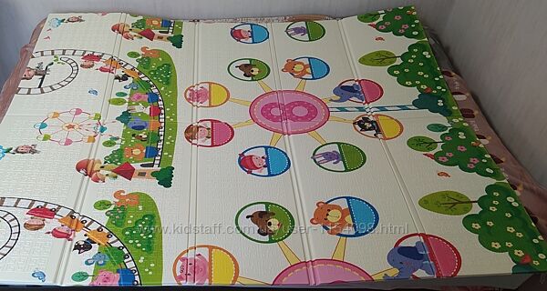 Дитячий термо килимок складний ігровий двосторонній 180х150 см