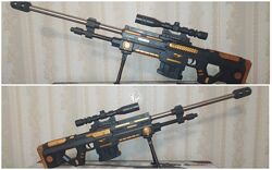 Іграшкова снайперська гвинтівка L96 888 з оптичним прицілом, сошками