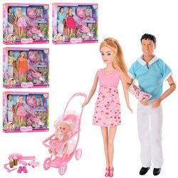 Кукольный набор семья Defa Lucy 8088 две куклы , два пупса