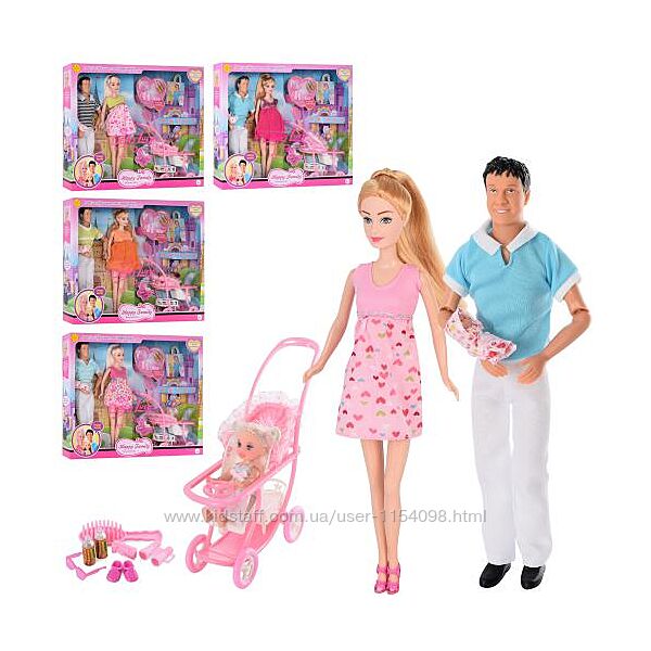Кукольный набор семья Defa Lucy 8088 две куклы , два пупса