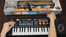 Дитячий синтезатор піаніно 803 USB, MP3, Мікрофон, 37 клавіш, 8 тонів, 8 ри