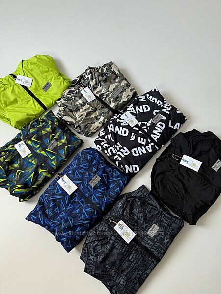 Ветровка на флисе или сетке, размеры от 122 до 176