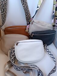 Сумка крос боді шкіряна бананка Valiente venison 