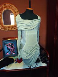 Эффектное итальянское платье с атласными вставками Liu Jo оригинал 