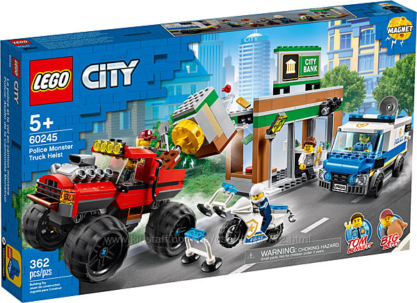  Конструктор LEGO City 60245 Ограбление полицейского Монстр-трака