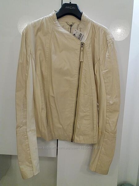 Stradivarius Кожаная текстильная ветровка косуха куртка р. l-xl