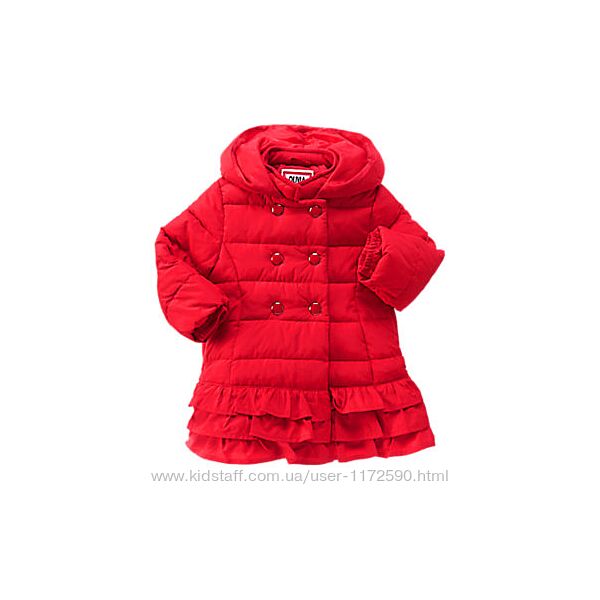 Новая красная курточка пальто Gymboree на девочку 12-24 месяца Оливия Пеппа