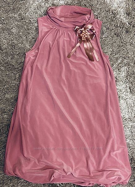 новое нарядное детское Платье, рост 128-150 см, цвет пудра