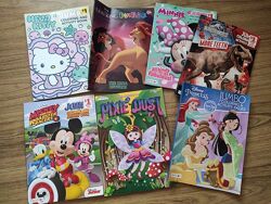 Детская раскраска activity book USA Мики маус Щенячий патруль Барби Disney 