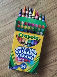 Цветные карандаши мелки смываемые водой Crayola Крайола  USA набор 24шт.