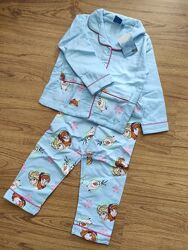 Детская пижама Холодное сердце Ельза Олаф фрозен фланеливая р.398 Disney